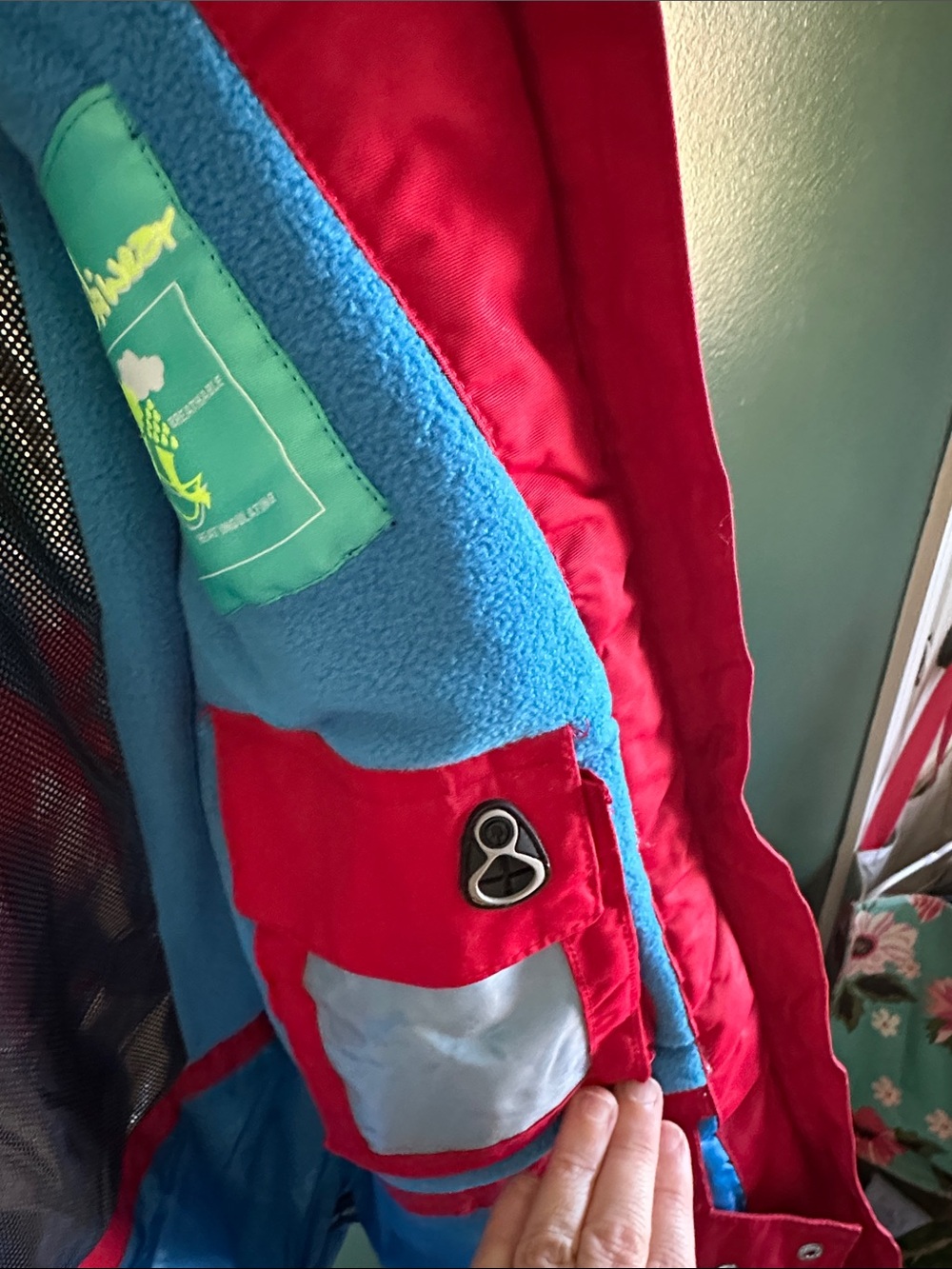 Phibee Kids Waterproof Ski Jacket Winter Snow coat Red/Blue size 14 (EU 158-164) - Picture 3 of 16